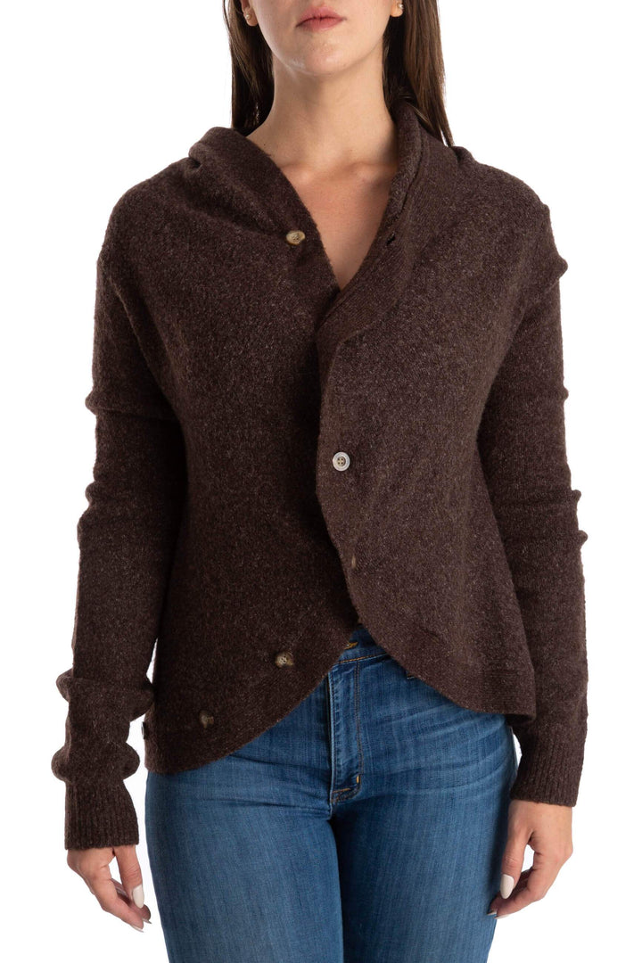 Suéter BCBG Maxazria café, vista frontal – ClosetRehab