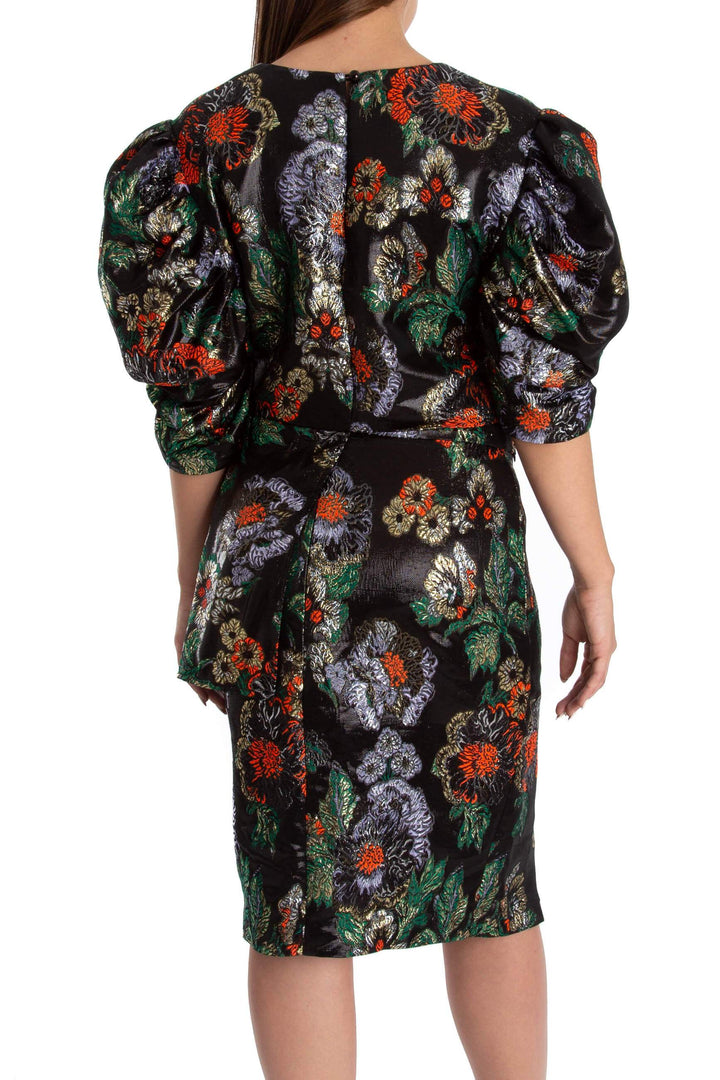 Conjunto Sandra Weil estampado y negro, vista posterior – ClosetRehab