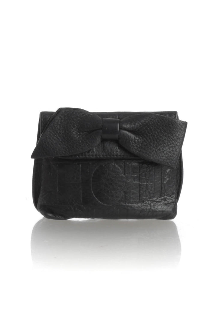 Cartera Carolina Herrera negro, vista frontal – ClosetRehab