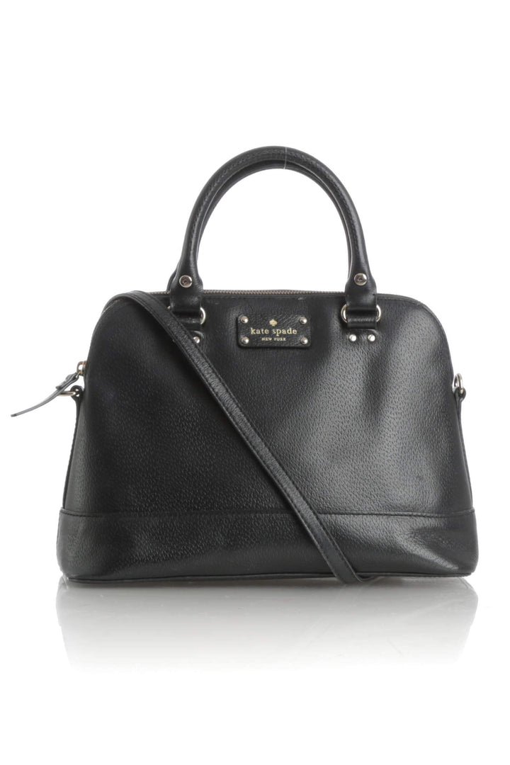 Bolsa Kate Spade negro, vista frontal – ClosetRehab