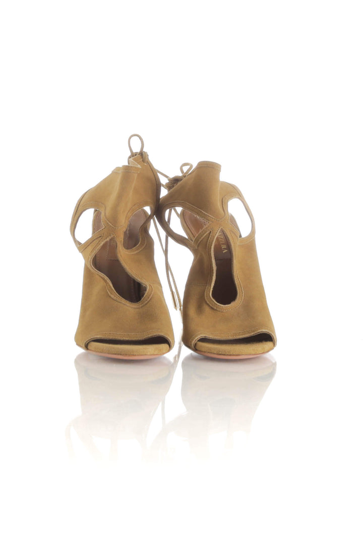 Zapato Aquazzura café, detalle 5 – ClosetRehab