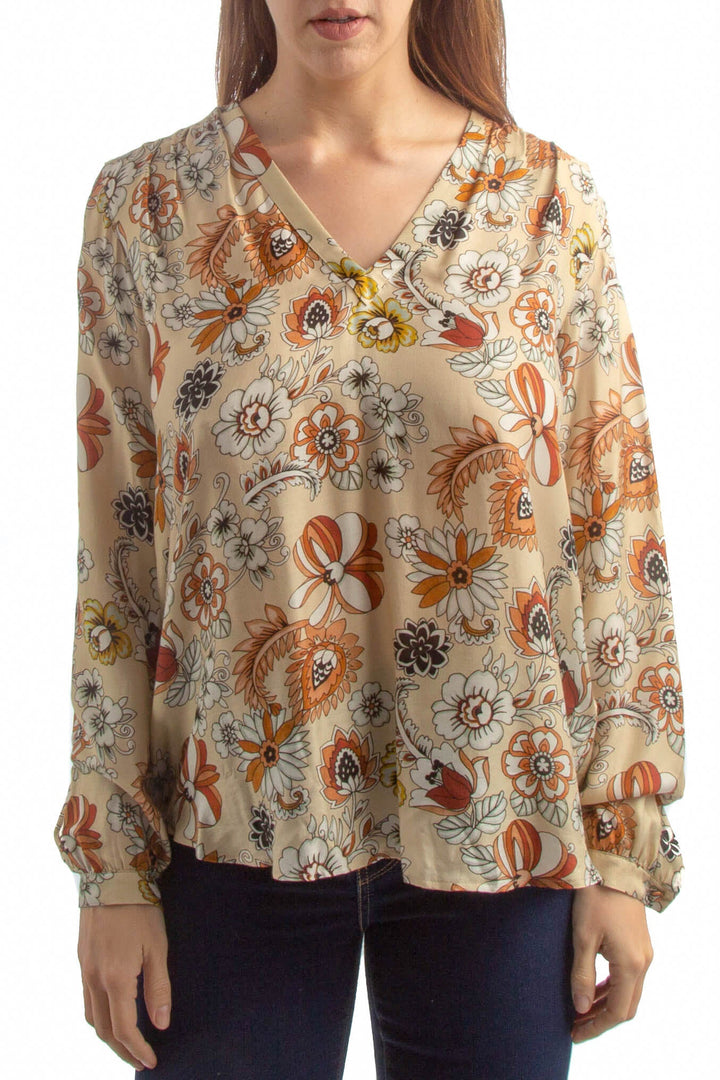 Blusa Ambrosia café, vista frontal – ClosetRehab