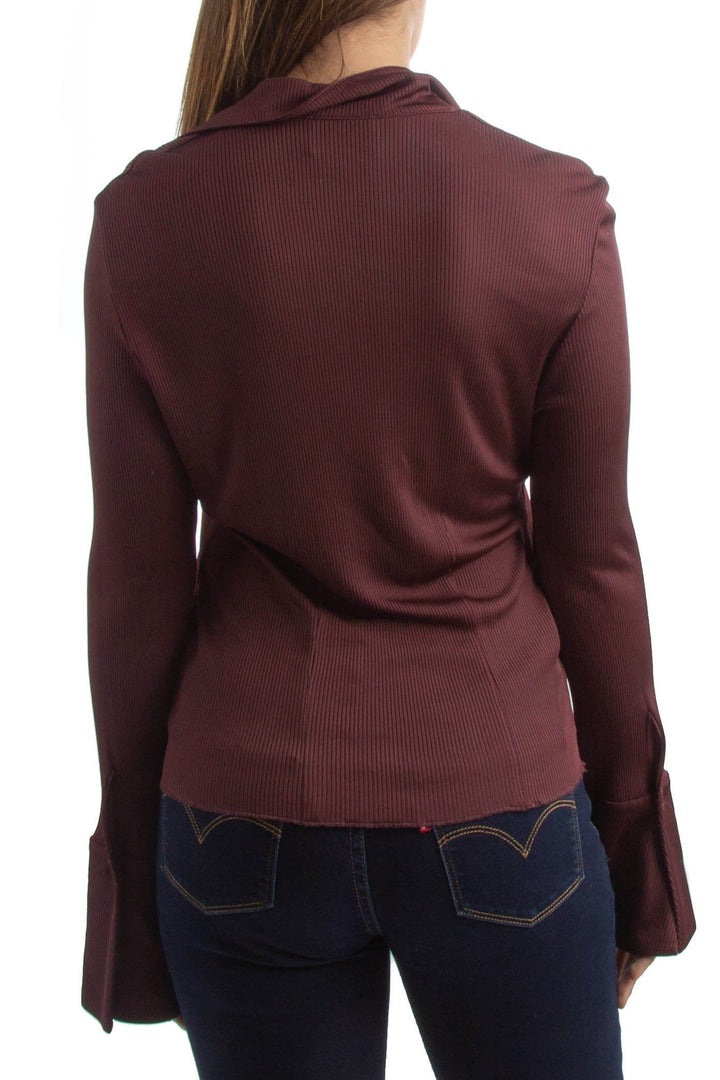 Blusa Nanushka rojo, vista posterior – ClosetRehab
