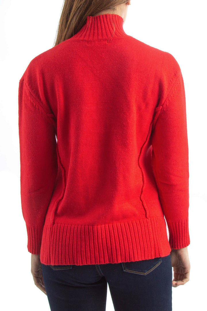 Suéter Metric rojo, vista posterior – ClosetRehab