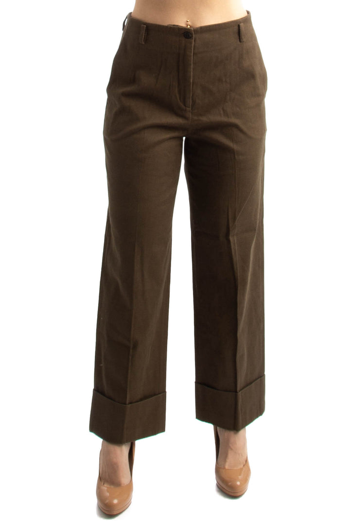 Pantalón Ambrosi café, vista frontal – ClosetRehab