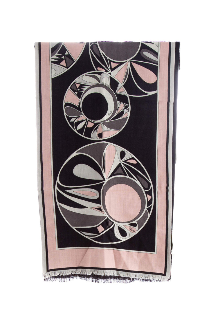 Bufanda Emilio Pucci rosa, vista posterior – ClosetRehab