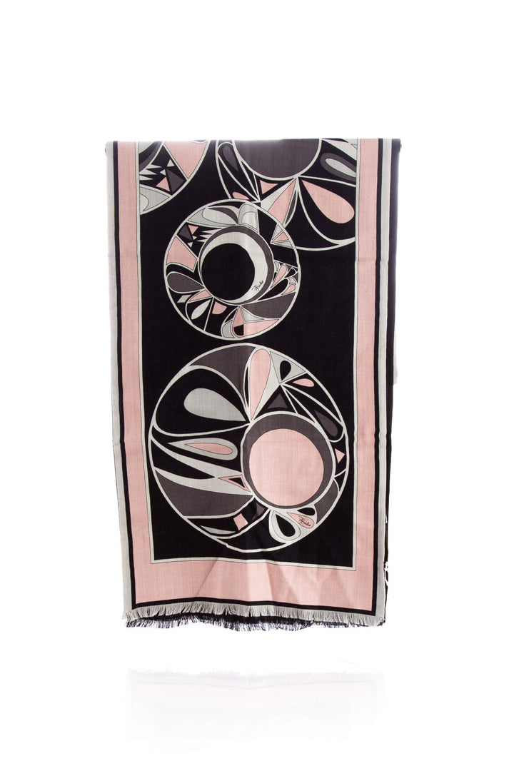 Bufanda Emilio Pucci rosa, vista frontal – ClosetRehab