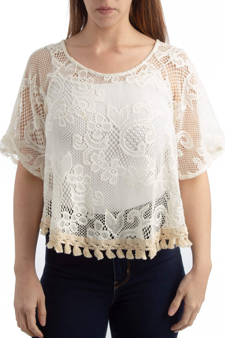 Blusa blanco, vista frontal – ClosetRehab