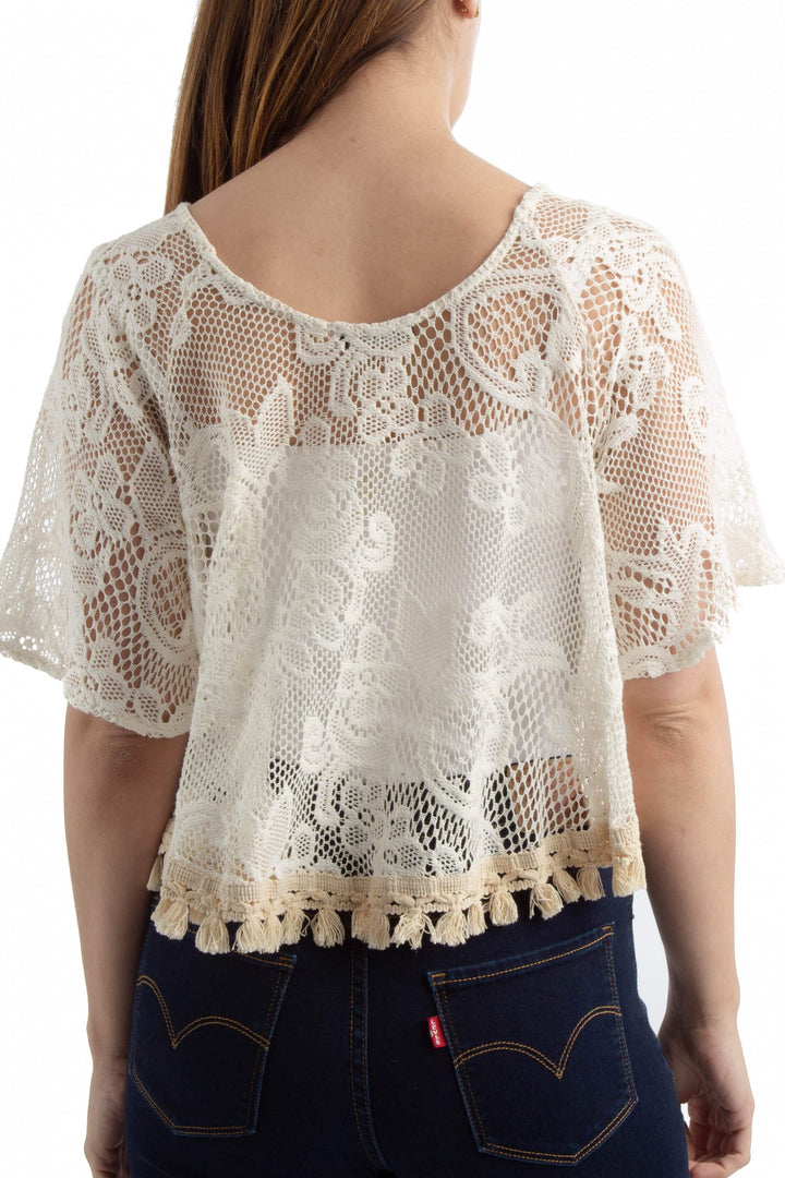 Blusa blanco, vista posterior – ClosetRehab