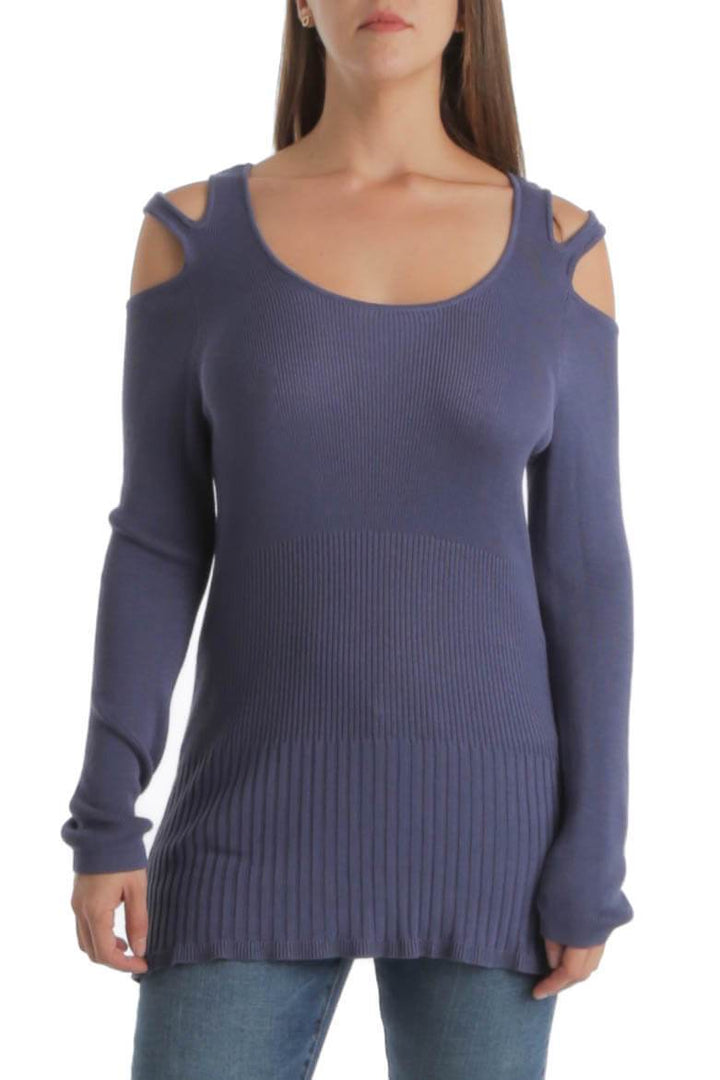 Blusa Chico's azul, vista frontal – ClosetRehab