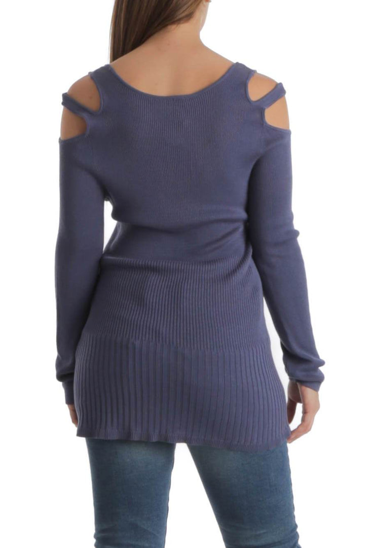 Blusa Chico's azul, vista posterior – ClosetRehab