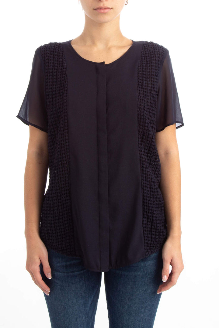 Blusa Ann Taylor azul, vista frontal – ClosetRehab