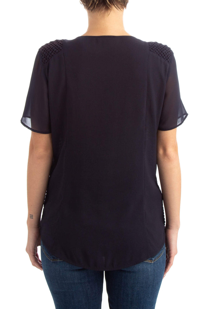 Blusa Ann Taylor azul, vista posterior – ClosetRehab