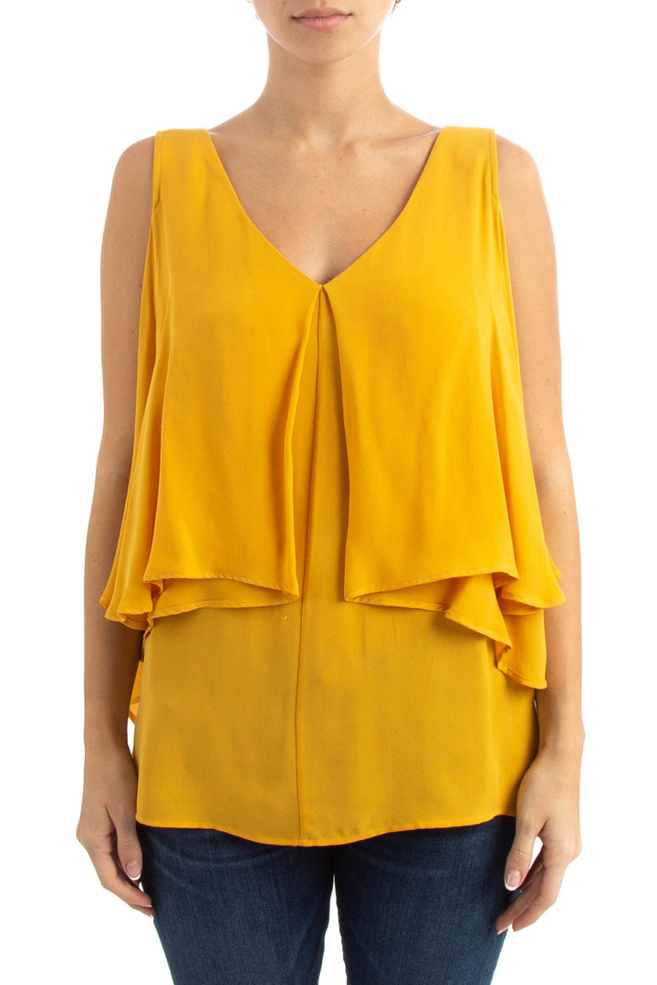 Blusa Kobi Halferin amarillo, vista frontal – ClosetRehab