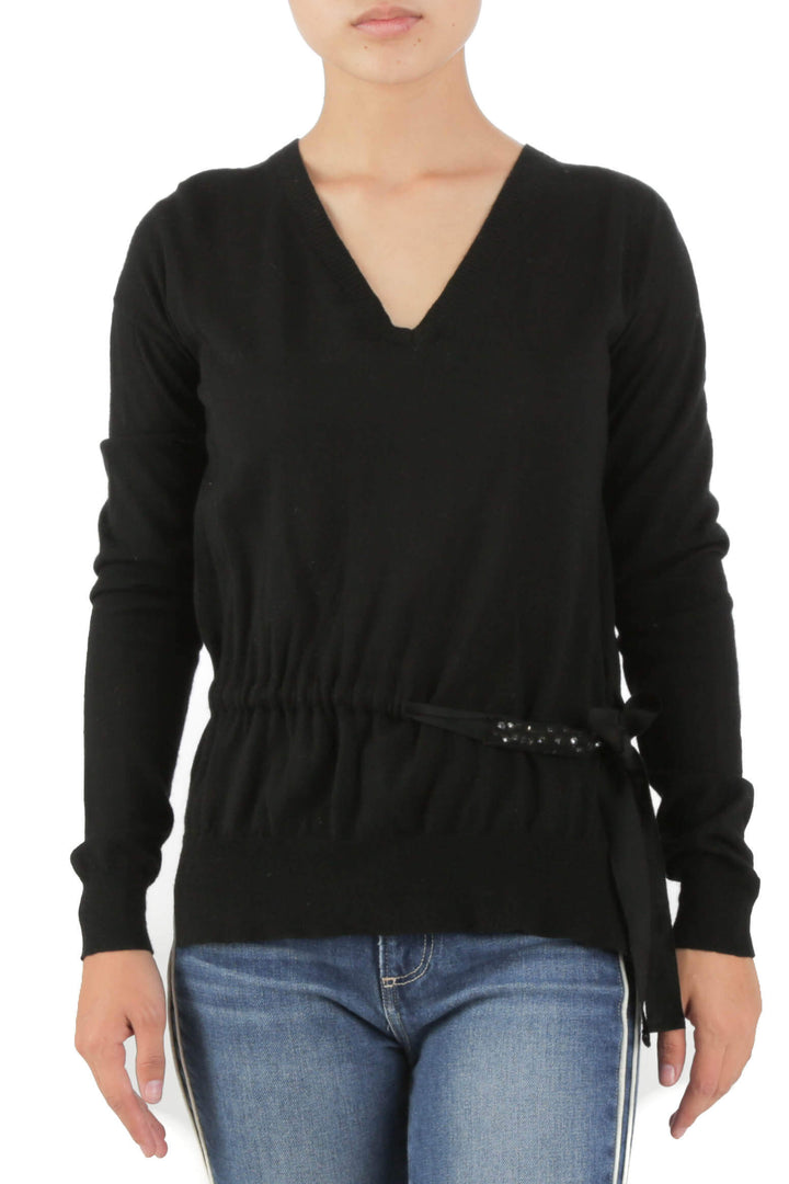 Blusa BCBG Mazazria negro, vista frontal – ClosetRehab