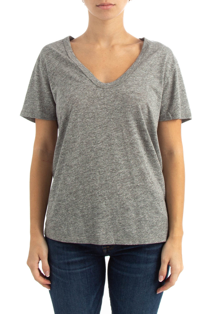 Blusa Adriano Goldschmied gris, vista frontal – ClosetRehab