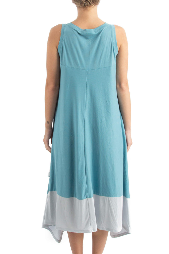 Vestido BCBG Maxazria azul, vista posterior – ClosetRehab