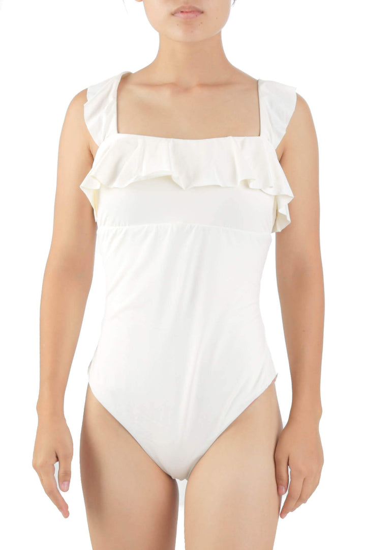 Traje de baño Eberjey NWT beige, vista frontal – ClosetRehab