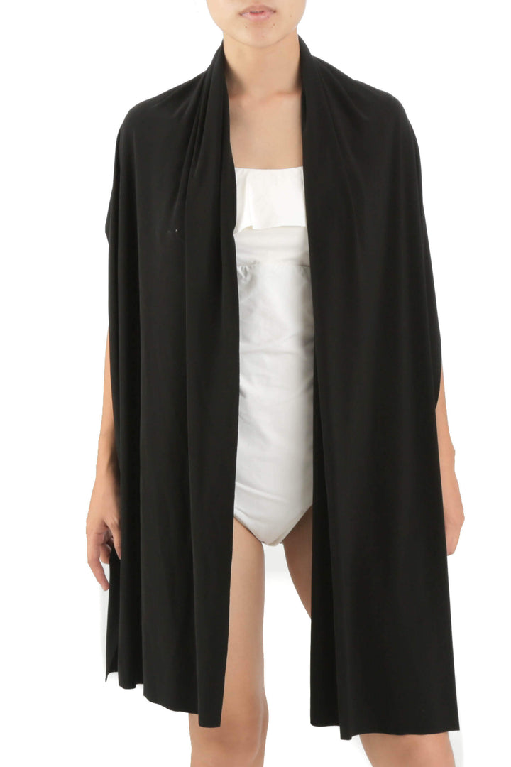 Traje de baño Norma Kamali NWT negro, vista frontal – ClosetRehab