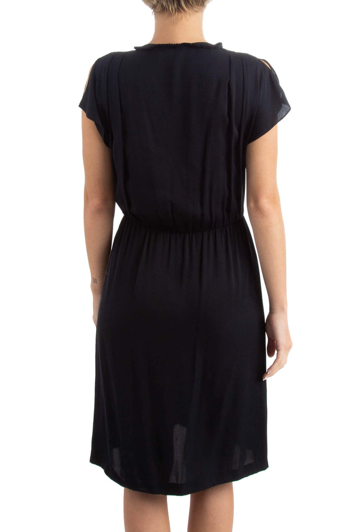 Vestido Diane Von Furstenberg negro, vista posterior – ClosetRehab