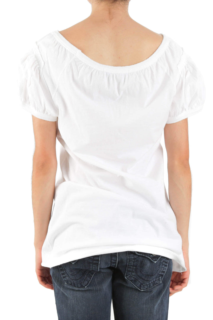 Blusa BCBG Maxazria blanco, vista posterior – ClosetRehab