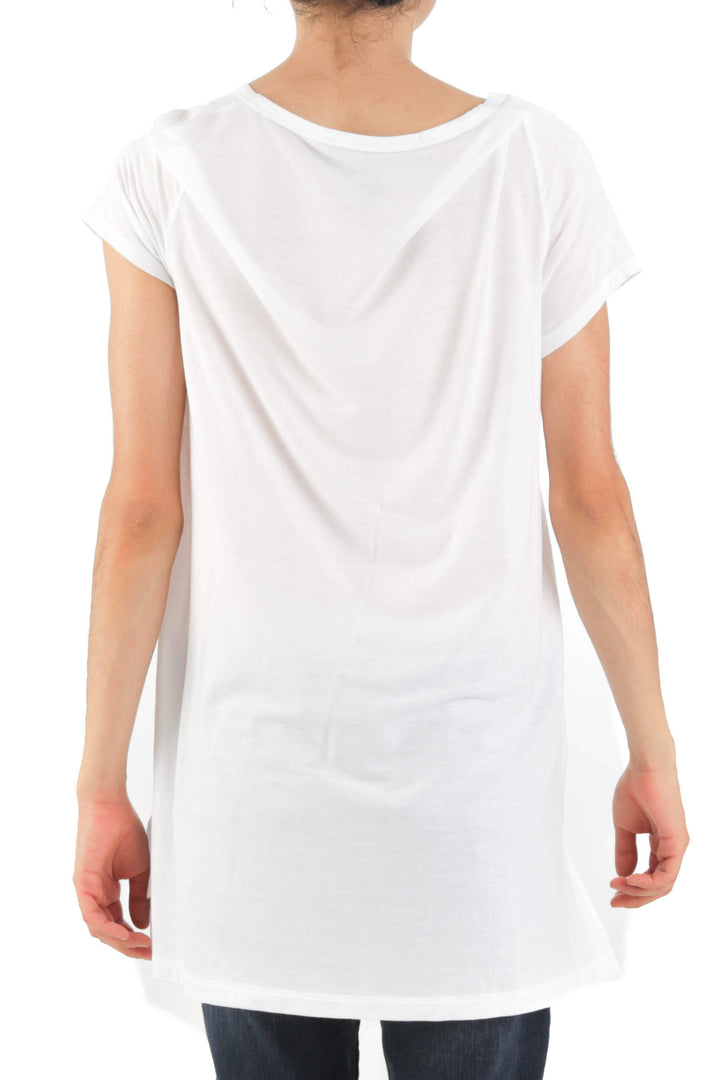 Blusa BCBG Maxazria blanco, vista posterior – ClosetRehab