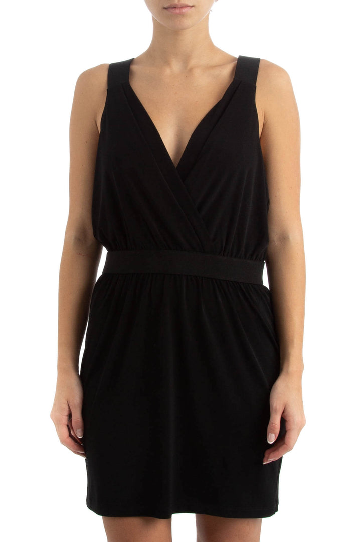 Vestido BCBG Generation NWT negro, vista frontal – ClosetRehab