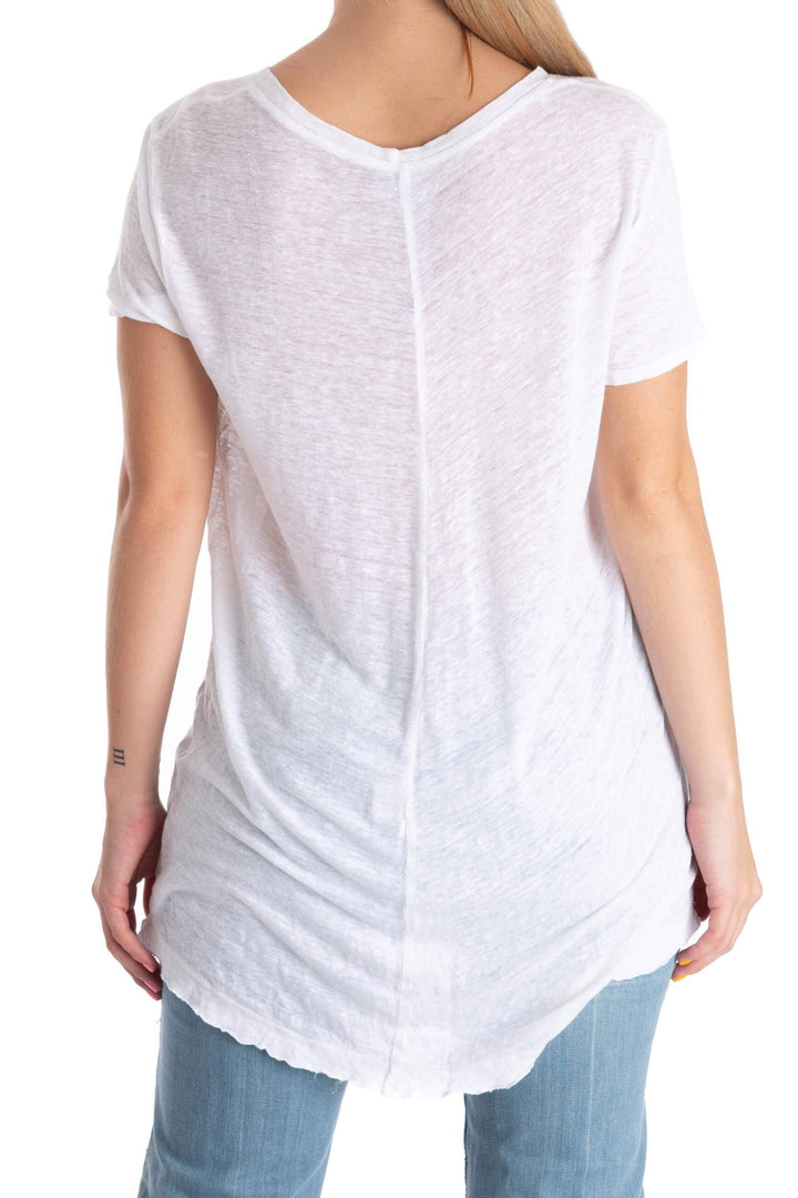 Blusa Wilt blanco, vista posterior – ClosetRehab