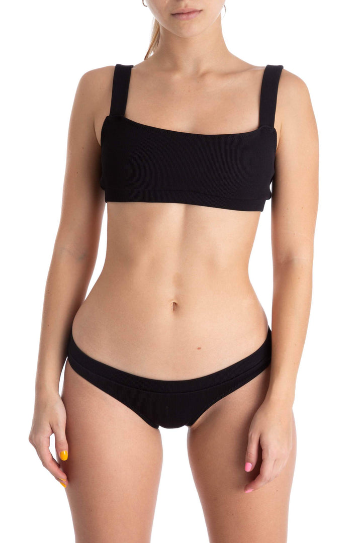 Traje de baño Marysia negro, vista frontal – ClosetRehab