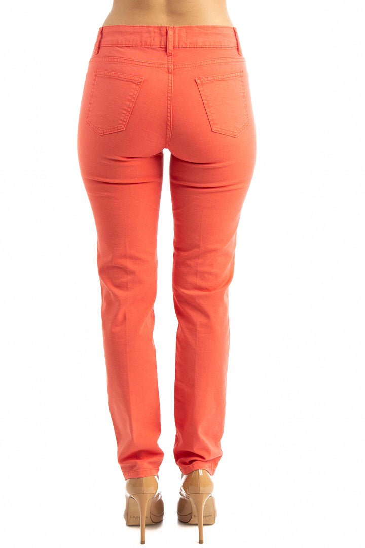 Jeans Ambrosi naranja, vista posterior – ClosetRehab
