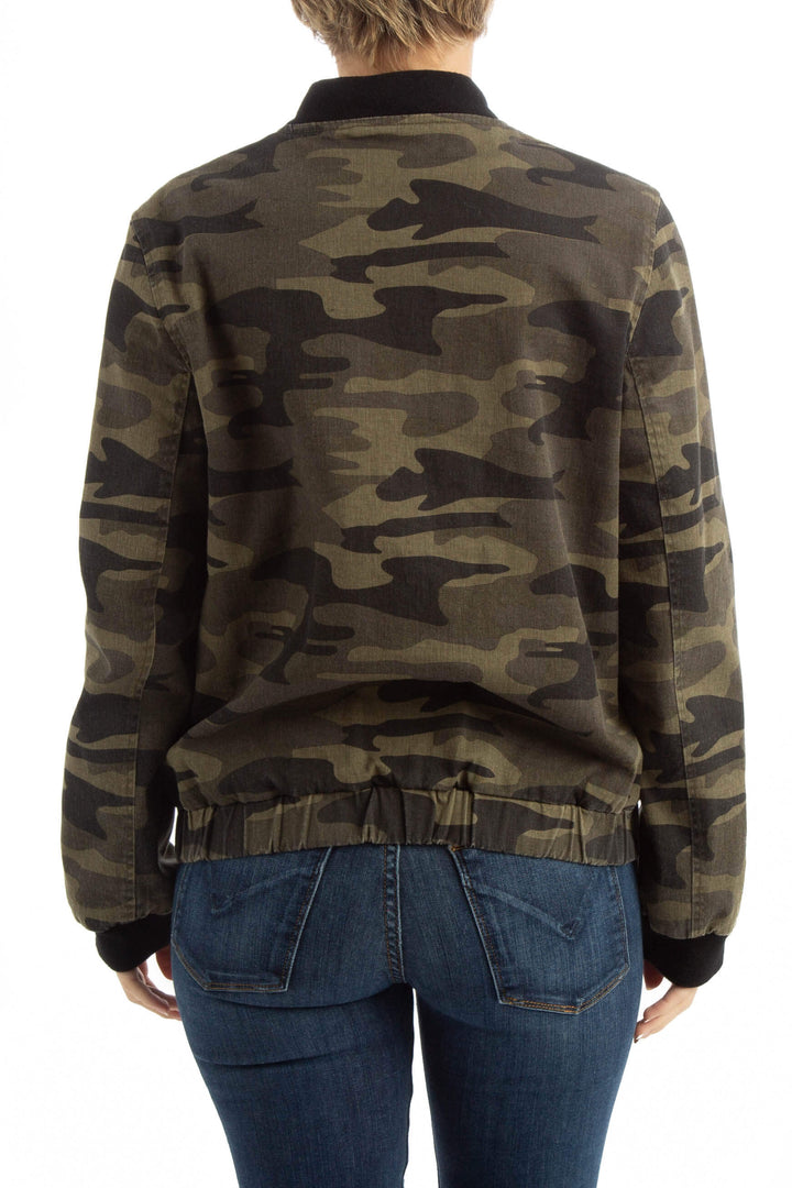 Abrigo Zara Denim verde, vista posterior – ClosetRehab