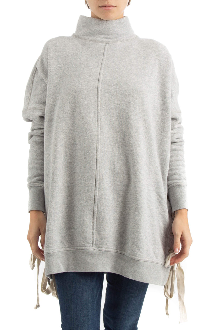 Suéter Free People gris, vista frontal – ClosetRehab