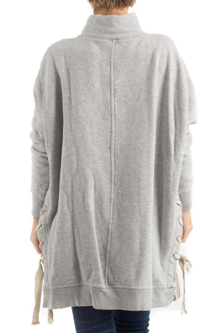 Suéter Free People gris, vista posterior – ClosetRehab