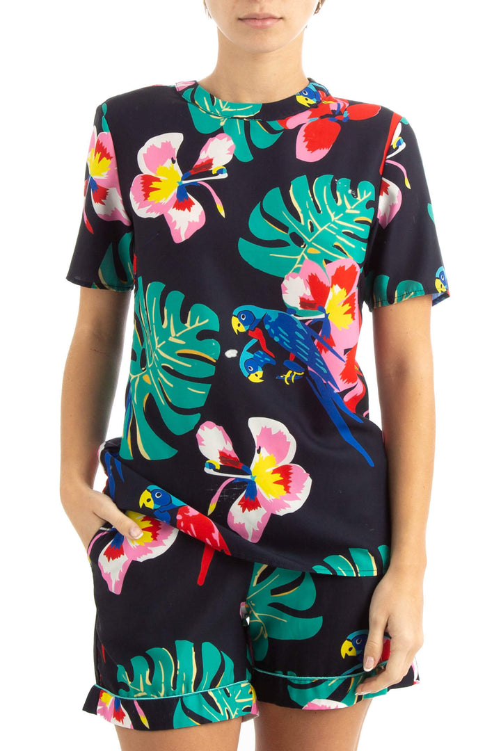 Short Unique negro, vista frontal – ClosetRehab