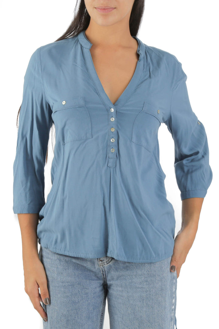 Blusa Rw & Co azul, vista frontal – ClosetRehab