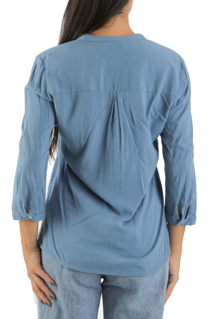 Blusa Rw & Co azul, vista posterior – ClosetRehab