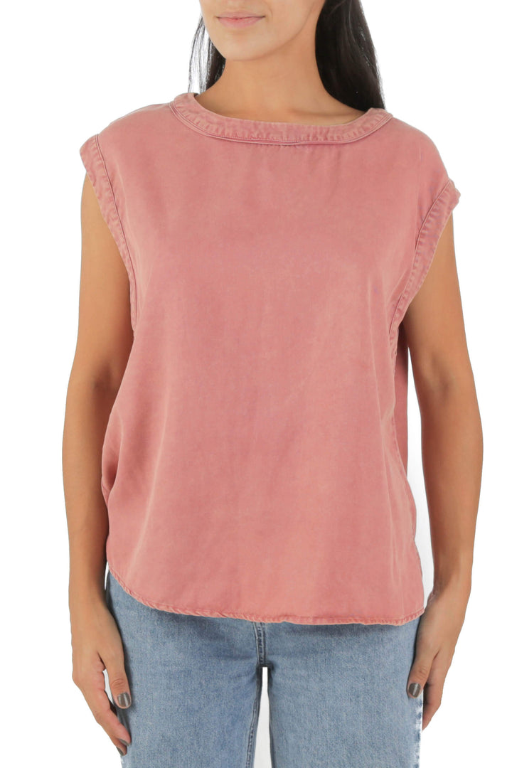 Blusa Maeve rosa, vista frontal – ClosetRehab