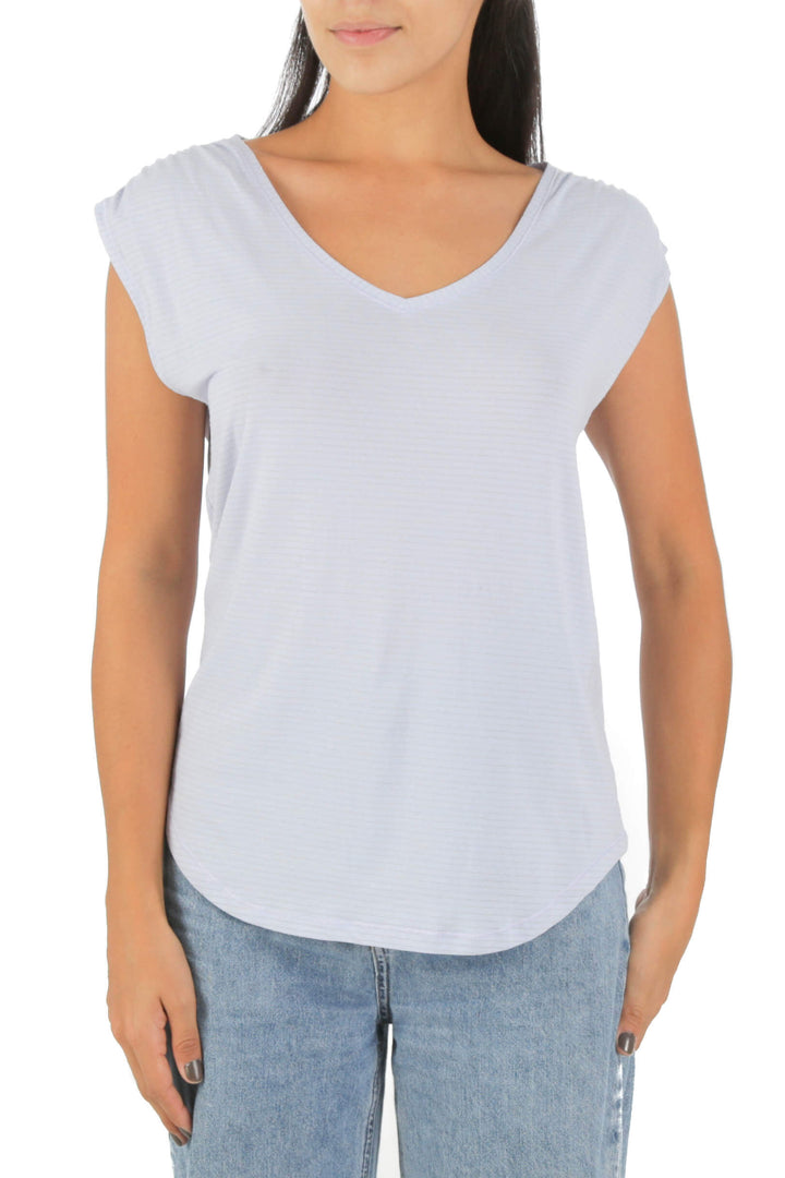 Blusa Lulu Lemon azul, vista frontal – ClosetRehab