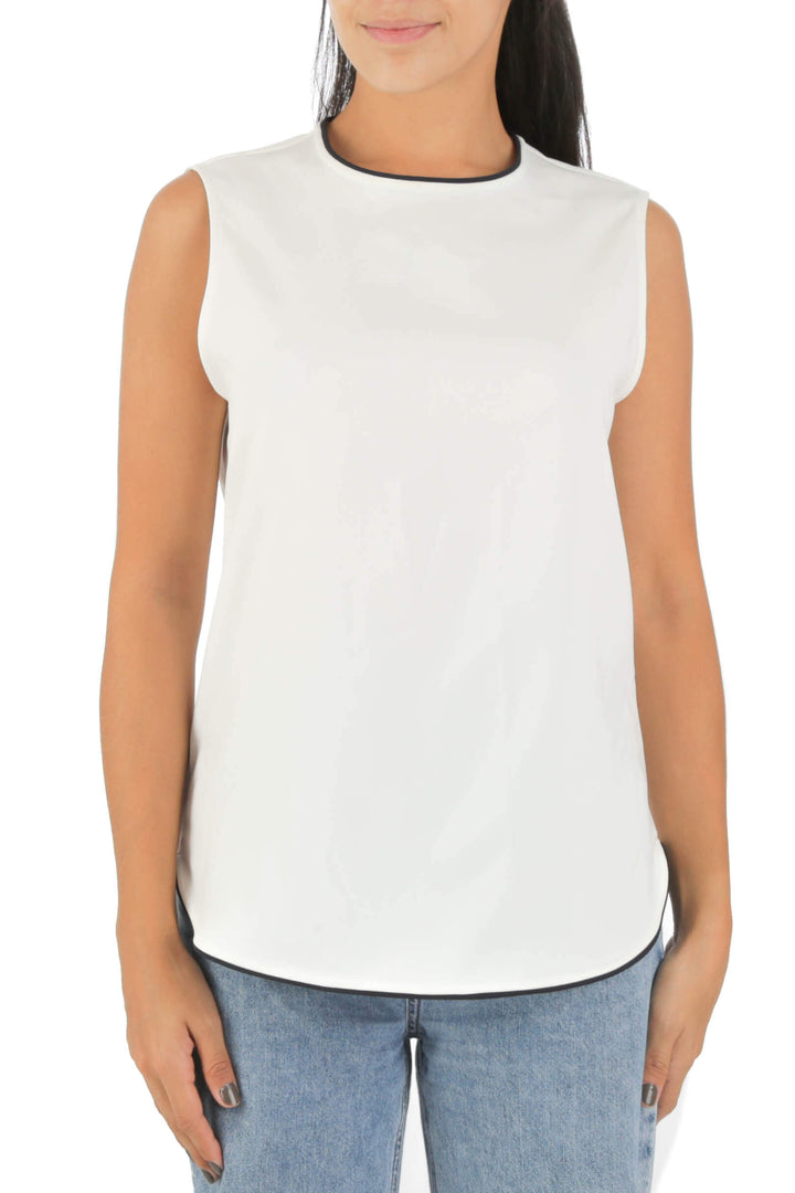 Blusa Equipment . Talla S blanco, vista frontal – ClosetRehab