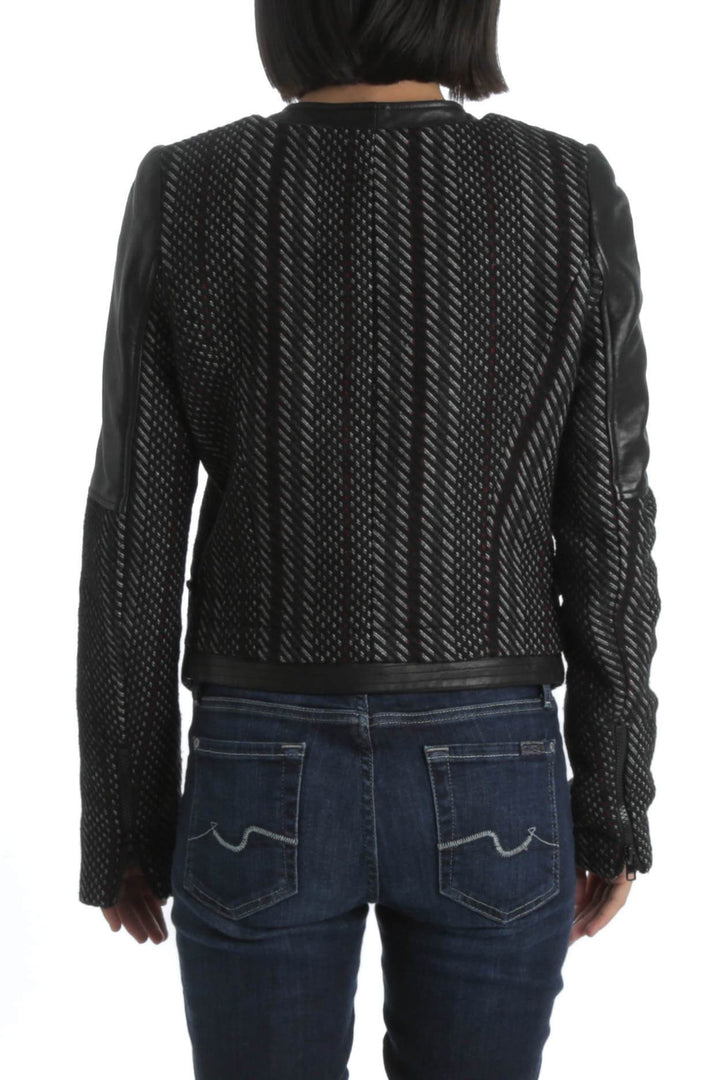 Chamarra Parker negro, vista posterior – ClosetRehab