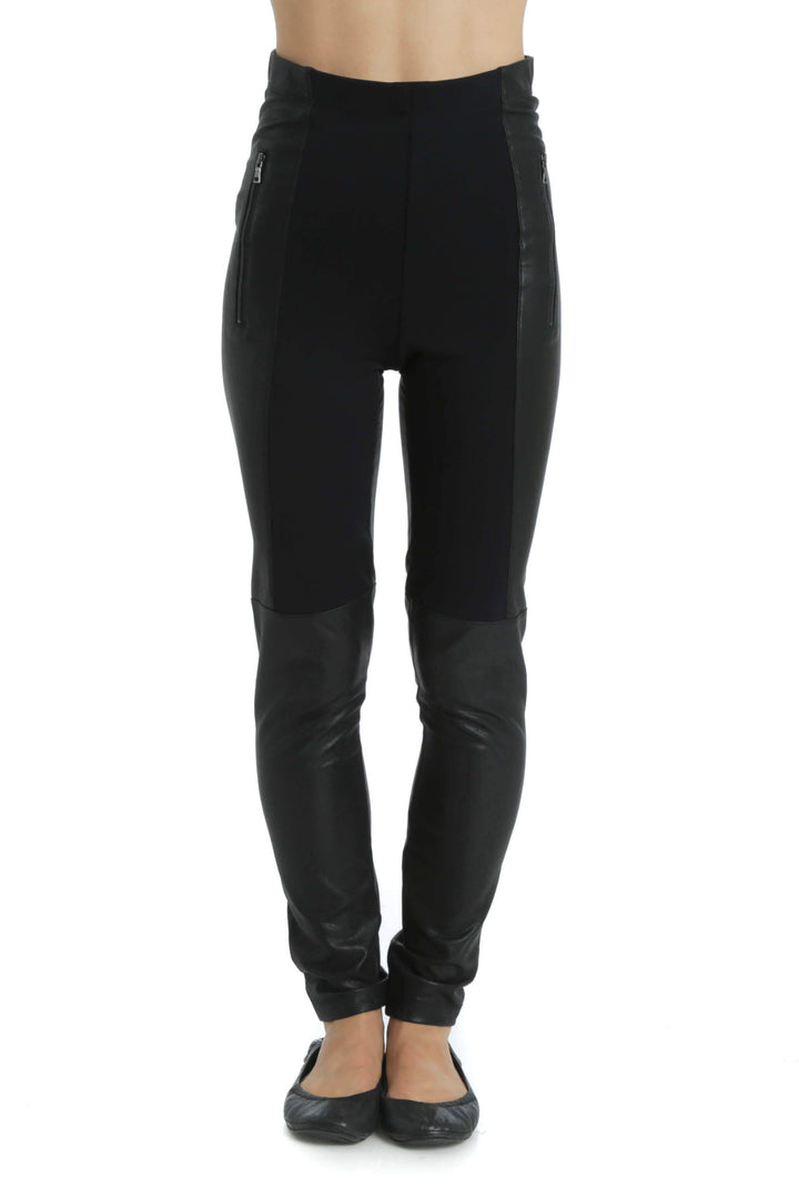 Pantalón BCBG Maxazria NWT negro, vista frontal – ClosetRehab