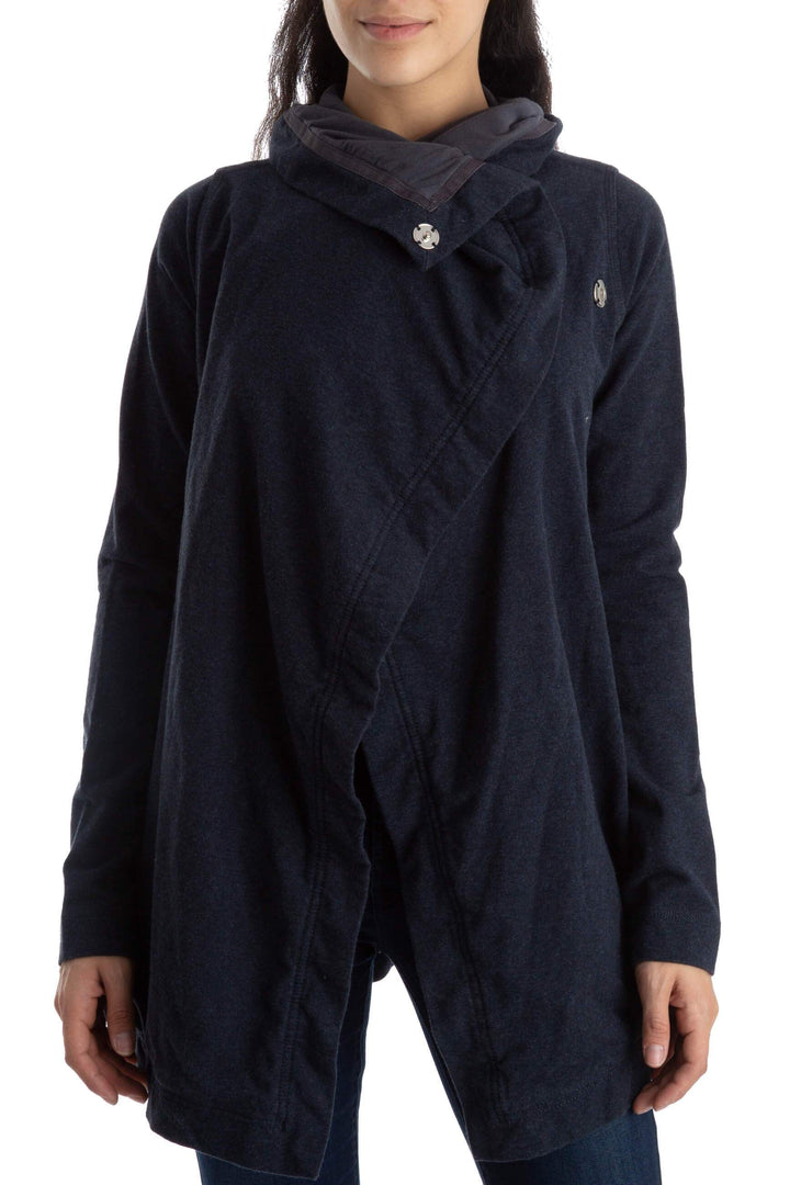 Abrigo Lulu Lemon azul, vista frontal – ClosetRehab