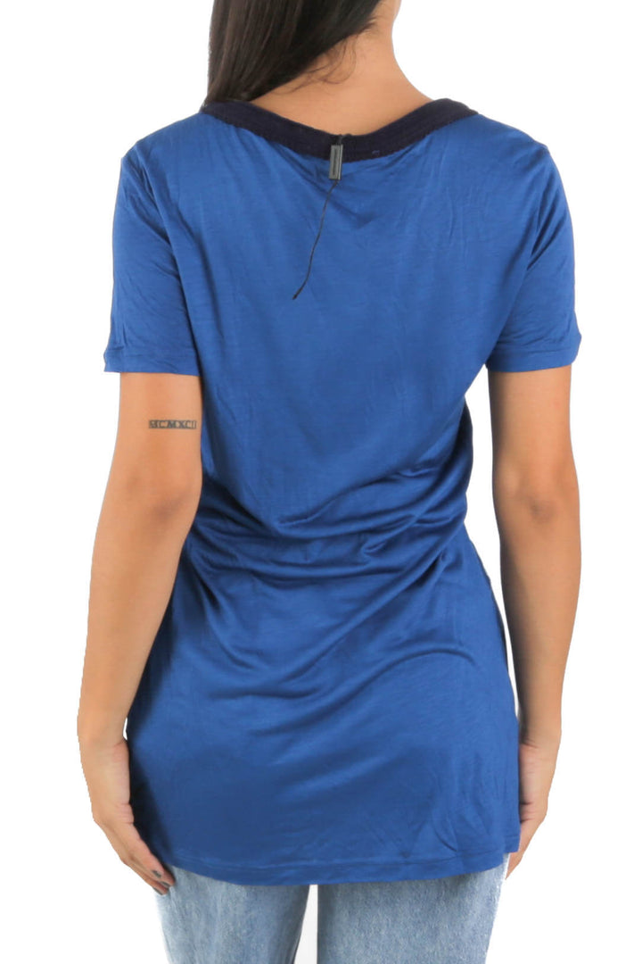 Blusa Burberry azul, vista posterior – ClosetRehab