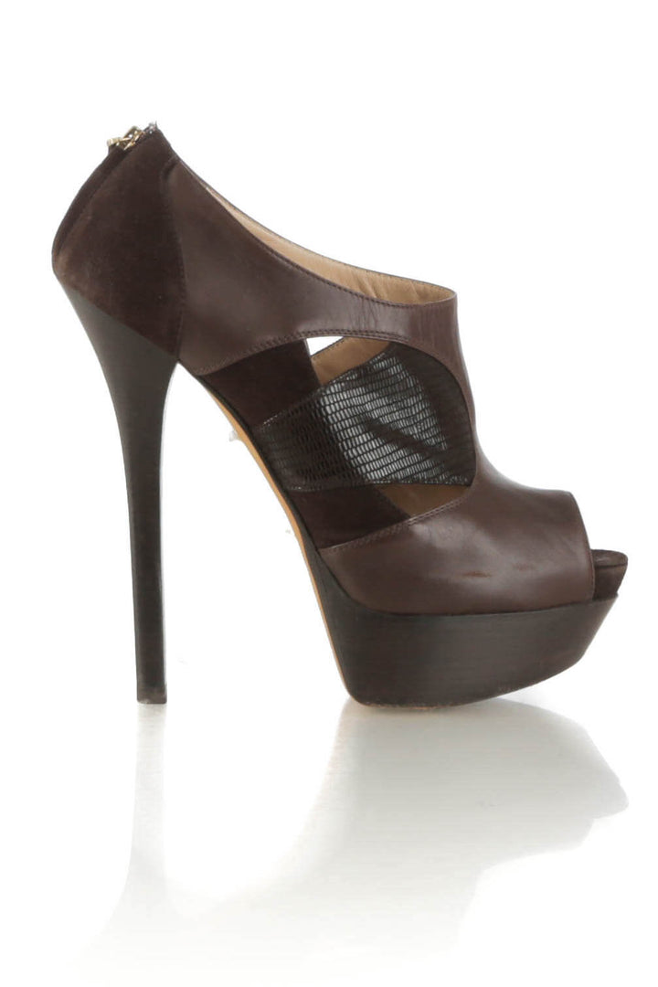 Zapato Fendi café, vista frontal – ClosetRehab
