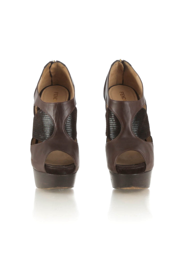 Zapato Fendi café, detalle 5 – ClosetRehab
