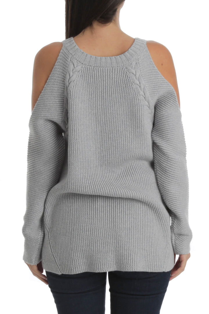 Suéter Ramy Brook gris, vista posterior – ClosetRehab
