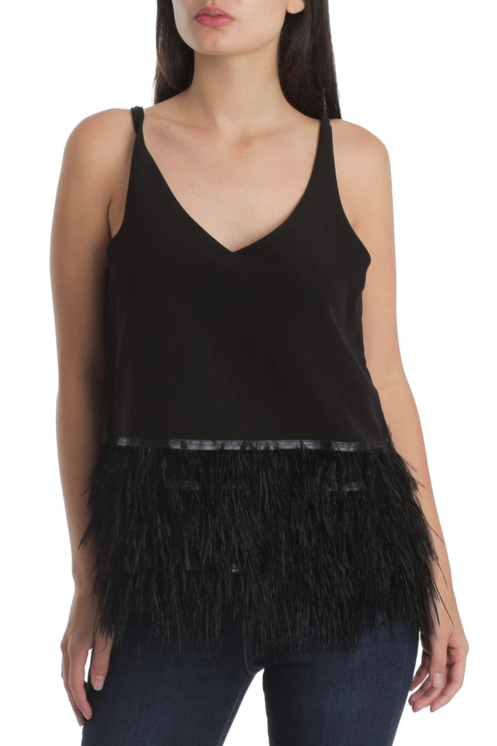 Blusa Romeo + Juliet negro, vista frontal – ClosetRehab
