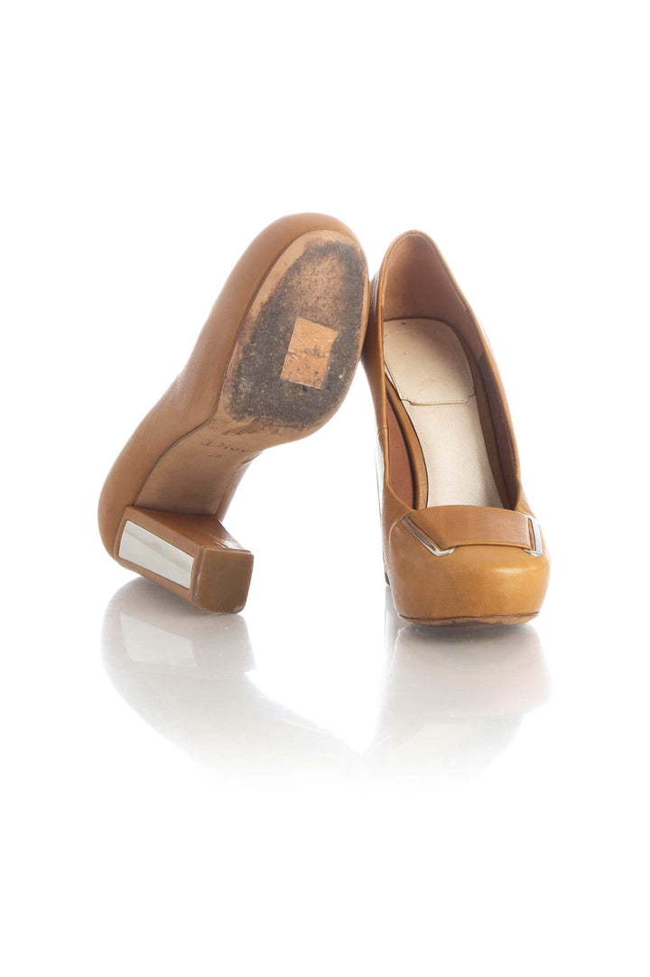 Zapato Dior café, detalle 6 – ClosetRehab