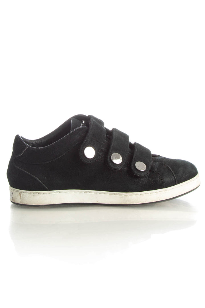 Zapato Jimmy Choo negro, vista frontal – ClosetRehab