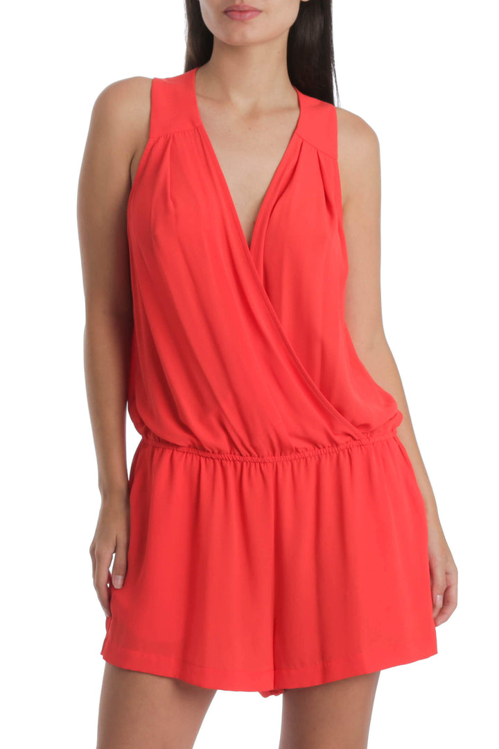 Short BCBG Maxazria NWT naranja, vista frontal – ClosetRehab